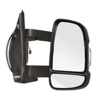 Seintech Full Door Wing Mirror Electric Heated Medium Arm - Right Driver Side O/S Wing - Compatible fit For Citroen Relay 06 On(Includes Indicator Flasher Lens And Bulb)