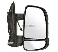 Seintech Full Door Wing Mirror Electric Heated Short Arm - Right Driver Side O/S Wing - Compatible fit For Fiat Ducato 2006 On(Includes Indicator Flasher Lens And Bulb)