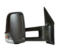 Seintech Full Door Wing MirrorElectric Black Long Arm - Right Driver Side O/S - Off-Side Compatible fit For VW Crafter 2006-2017 (Indicator Flasher Lens)