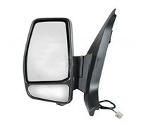 Seintech Plastic Door Wing Mirror Manual Complete - Left Passenger Side N/S SHORT Arm - Plastic Mirror Mannual - Compatible fit For Ford Transit Custom 2013 On