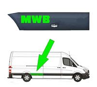 Seintech Plastic Protective Side Moulding Strip Door Trim - Right Driver Side O/S Trim - Strong Abs Plastic Panel Trim Compatible for Mercedes Sprinter O/S 2006-2018