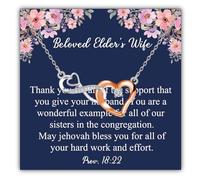 SEIRAA JW Elder Wife Necklace JW Elders Wife Gifts Jehovah's Witnesses Gift JW Pioneer Jewelry Baptism Religion Necklace, 1, Stainless Steel, No Gemstone