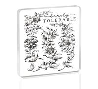 SEIRAA Literature Inspired Desk Decorative Barely Tolerable Gifts Elizabeth & Darcy Gifts Pemberley Home Decor (Tolerable dd, 1)