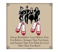 SEIRAA Red Slippers Earrings Inspired Bangle Ruby Red Slippers Earring You've Always Had the Power My Dear Gifts, M, strontium titanate