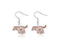 SEIRAA Spotted Hyena Stud Earrings African Hyena Jewelry Hyena Themed Gift Crocuta Gifts Hyaenidae Jewelry, 1, No Gemstone