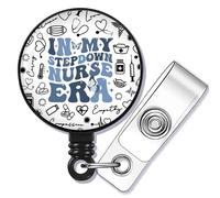 SEIRAA Stepdown Nurse Badge Reel Step Down Nursing Gifts ICU Nurses Badge Holder Step-Down Unit Gifts in My Stepdown Nurse Era Badge Clip (Step-Down br)