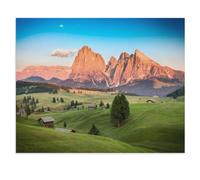 Seiser Alm with Langkofel Group in the Evening Sunlight, South Tyrol，Jigsaw Puzzles 1000 Piece， Educational Game Home Decoration for Adults& Kids Age 14 Years Up （50x70cm）-V62