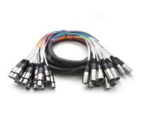 Seismic Audio - 12 Channel XLR Snake Cable - 10 Feet Long - Pro Audio Snake for Live Live, Recording, Studios, and Gigs - Patch, Amp, Mixer, Audio Interface 5'