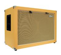 Seismic Audio - 2x12 GUITAR SPEAKER CAB EMPTY - 7 Ply Birch - 212 Speakerless Cabinet NEW 12" Tolex - Orange Tolex - Wheat Cloth Grill - Front or Rear Loading Options
