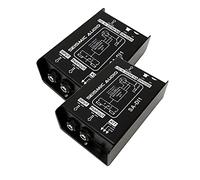 Seismic Audio - Pair of Passive Direct Box w/Ground Left and Attenuator Switch DI Box