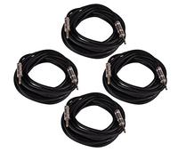 Seismic Audio Q12TW25-4Pack 25-Feet 1/4 to 1/4-Inches Speaker Cable 12-Gauge 2 Conductor, 4 Pack