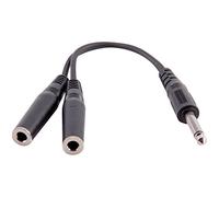 Seismic Audio SA-Y9 6" 1/4" Male to Dual 1/4" Female Mono Y Splitter Cable