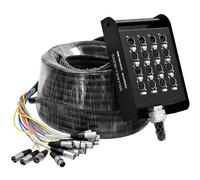 Seismic Audio - SAEM-12x4x100-12 Channel XLR Sends and 4 Channel XLR Returns Snake Cable - 100 Feet