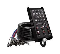 Seismic Audio - SAPSNS-16-3x6x50-16 Channel 50' Snake Cable (Compatible with PreSonus 16.4.2 Digital Mixer) - 16 XLR Inputs, 3 XLR Outputs, 6 TRS 1/4" Outputs