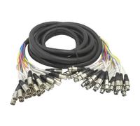 Seismic Audio - SARLX-24x25-24 Channel XLR Color Coded Mutil-Patch Snake Cable 25 Feet - Pro Audio