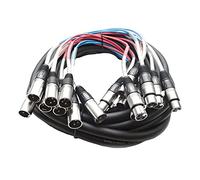 Seismic Audio - SARLX-8x25-8 Channel XLR Snake Cable - 25 Feet Long - Pro Audio Snake for Live Live, Recording, Studios, and Gigs - Patch, Amp, Mixer, Audio Interface 25'