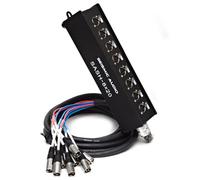 Seismic Audio - SASH-8x20-8 Channel XLR Send Sub Snake Cable - 20 Feet