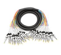 Seismic Audio,SASRT-24x15,24 Channel 1/4" TRS Snake Cable,15 Feet Long,Serviceable Ends,Pro Audio Effects Snake for Live Live, Recording, Studios, and Gigs,Patch, Amp, Mixer, Audio Interface 15'