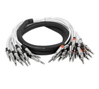 Seismic Audio - SAST-12-24-10-12 Channel 1/4" TRS Insert Snake Cable to 24 1/4" TS - 10 Feet