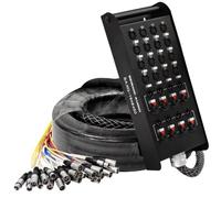 Seismic Audio - SAXQ-16x8x50-16 Channel 50' XLR Snake Cable with XLR and 1/4" Returns on the Box
