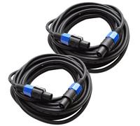 Seismic Audio TW12S35Pair 12 Gauge 35-Feet Speakon to Speakon PA/DJ Speaker Cable