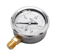 Seismic pressure gauge head Stainless steel manometer glycerin filled pressure gauge shock-proof Oil Water 0-1.6/100MPa(100mm 0-10mpa)