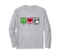 Seismologist Peace Love Seismology Long Sleeve T-Shirt