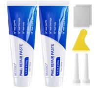 SEISSO 500g Wall Mending Agent, Drywall Patch Repair Kit with Scraper, Wall Hole Filler, White Spackle Wall Repair Paste, Quick and Easy to Fill The Holes for Home Wall, Plaster Dent Repair (2 Pcs)