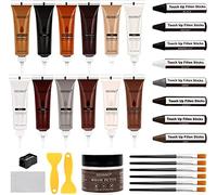 SEISSO Wood Furniture Repair Kit, 31 Pcs Scratch Repair Wood Filler, Wax Filler Wood Repair Sticks with Wood Putty Multicolor Wood Filler for Wooden Floors, Cabinet, Cherry, Walnut
