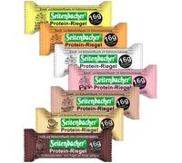 Seitenbacher Protein Bars Cappuccino Vanilla Orange Chocolate Strawberry Cocoa Mix Pack of 7