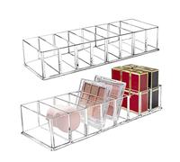 Seitop Detachable Makeup Organiser, 8 Compartments Clear Acrylic Cosmetic Storage Organizer Jewelry Display Boxes Drawer Organizers Case for Dresser Vanity Bathroom Kitchen