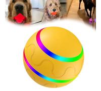 Seivble Smart Jumping Ball for Dogs, Viral Shaky Ball, Automatic Moving Shaking Bouncing Dog Toy, Interactive Rolling Dog Toy for Small Medium Large Dogs (Yellow, for Medium Large Dogs)