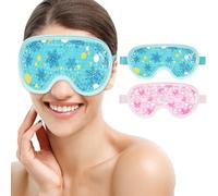 SEIWEHIDO Cooling Eye Mask for Cold Eyes, Compress for Swollen Eyes, Reusable Eye Ice Pack, Gel Ice Eye Mask for Tired Eyes, Eye Surgery, Migraines, Stress Relief, Itchy