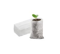 SEIWEI 100Pcs Non-woven Nursery Bags Biodegradable Plant Growing Environmental Bags Seedling Pots Plants Pouch Garden Supply