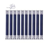 SEIWEI 10Pcs Metal Internal Flex Frames Handbag Hinges Spring Clip DIY Craft Accessories for Purse Making, Coin Bag Sewing(12cm)