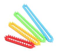 SEIWEI 26+36+47+58cm kit, Long Knitter Loom with Pins & Hook Tool, Crochet Machine for Hand Knitted Scarves, Blankets, 26/36/47/58 Teeth, DIY Knitting Looms Set