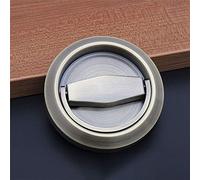 SEIWEI 2PCS Stainless Steel Square Recessed Cup Ring Flush Pull Handle Invisible Door Handle Electric Box Handles（Bronze）