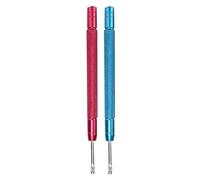 SEIWEI 2Pcs Watch Hand Removal Tools, Lever Type Puller, Watch Hand Pressers for Watchmaking, Watchmakers Repair(Blue and Red)