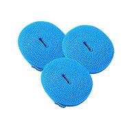SEIWEI 5m Windproof Clothesline, Nylon Clothesline, Portable Travel Clothesline for Clothes Drying, Airer Windproof Non-slip Rope Elastic Laundry Line for Hotel Travel-Blue 3PCS