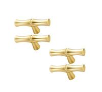 SEIWEI A, 6PCS Modern Creativity Bamboo Shape Cupboard Door Knobs, Zinc Alloy Retro Handles for Drawer Cabinet Wardrobe Kitchen Decoration Furniture