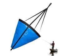 SEIWEI Blue Sea Anchor Drift Sock for Boats, Parachute Drift Anchor Trolling Socks, Sea Fishing Accessories (24 inch)