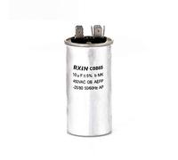 SEIWEI CBB65 Run Capacitor, 10uf 450V AC Double Insert, 50Hz/60Hz, Round Polypropylene Capacitor for AC Motors, Washing Machines, Air Conditioners, Refrigerators