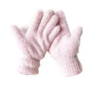 SEIWEI Dusting Glove Cleaning Cloth Gloves Microfiber Making Duster Easy For House Cleaning Trucks Cars Lamps Window, Pink