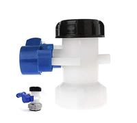 SEIWEI IBC Tank Tap Adapter IBC Tote Tank Valve Hose Fittings Adapter Drain Adapter Connector Replacement Valve Fitting Plastic(62mm)