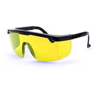 SEIWEI Safety Glasses for Lasers, 190nm - 540nm OD 5+ Laser Engraver Protective Goggles Eye Protection Eyewear for Work [1x Yellow]