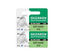 Seizaiken 315 SR716SW 1.55V 0% Hg Silver Oxide Watch Battery (2 Batteries) Made in Japan by Seiko