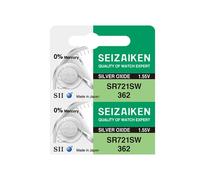 Seizaiken 362 SR721SW 1.55V 0% Hg Silver Oxide Watch Battery (2 Batteries) Made in Japan by Seiko
