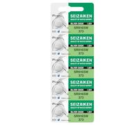 Seizaiken 373 SR916SW 1.55V 0% Hg Silver Oxide Watch Battery (5 Batteries) Made in Japan by Seiko