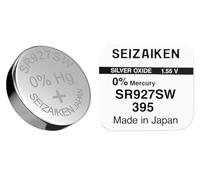 SEIZAIKEN 395 SR927SW 1.55 V Watch Battery Silver Oxide 0% Mercury 100% Made in Japan by Seiko Pack of 10
