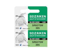 Seizaiken 395 SR927SW 1.55V 0% Hg Silver Oxide Watch Battery (2 Batteries) Made in Japan by Seiko